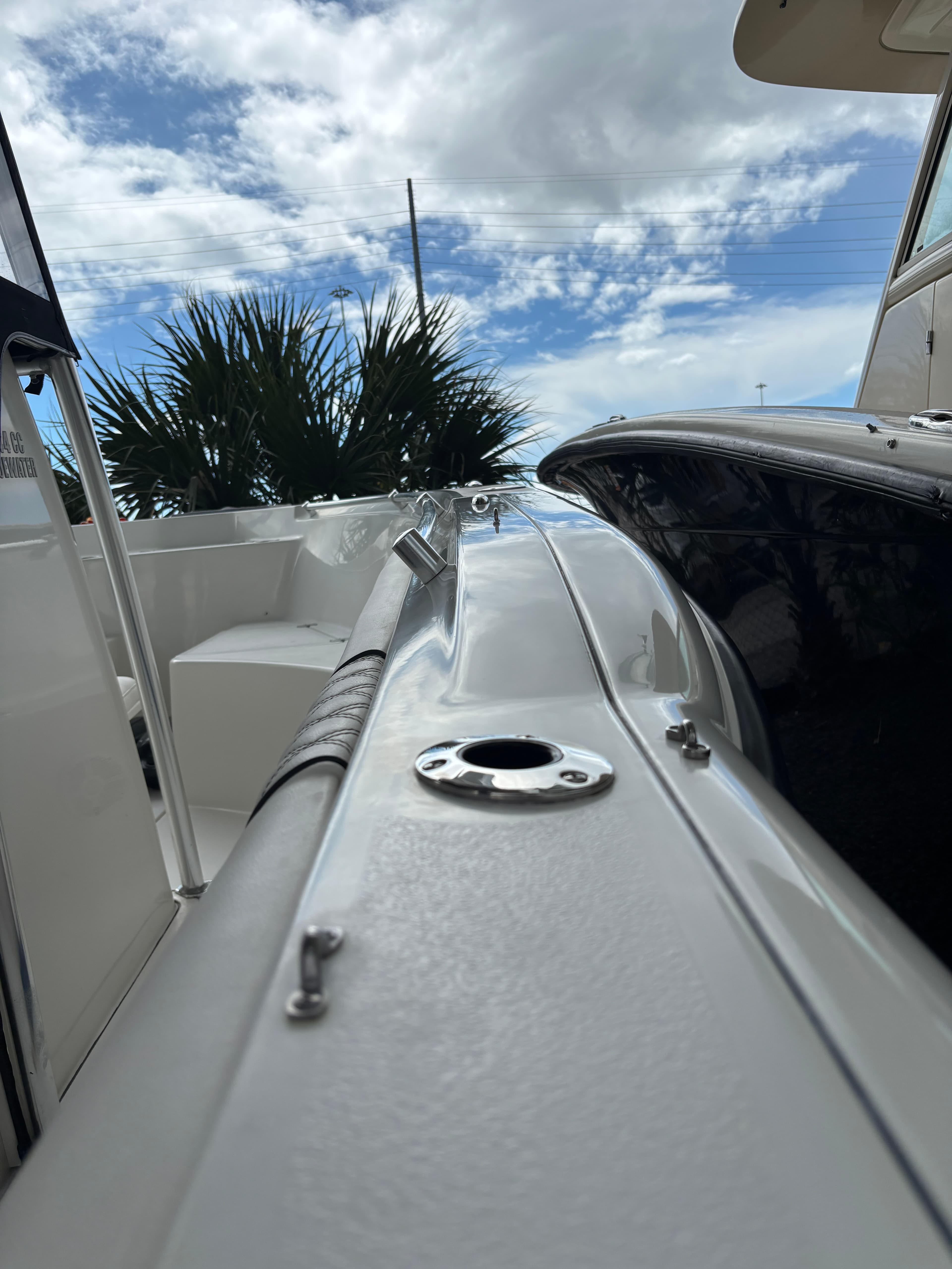 Ceramic coating protection on boat