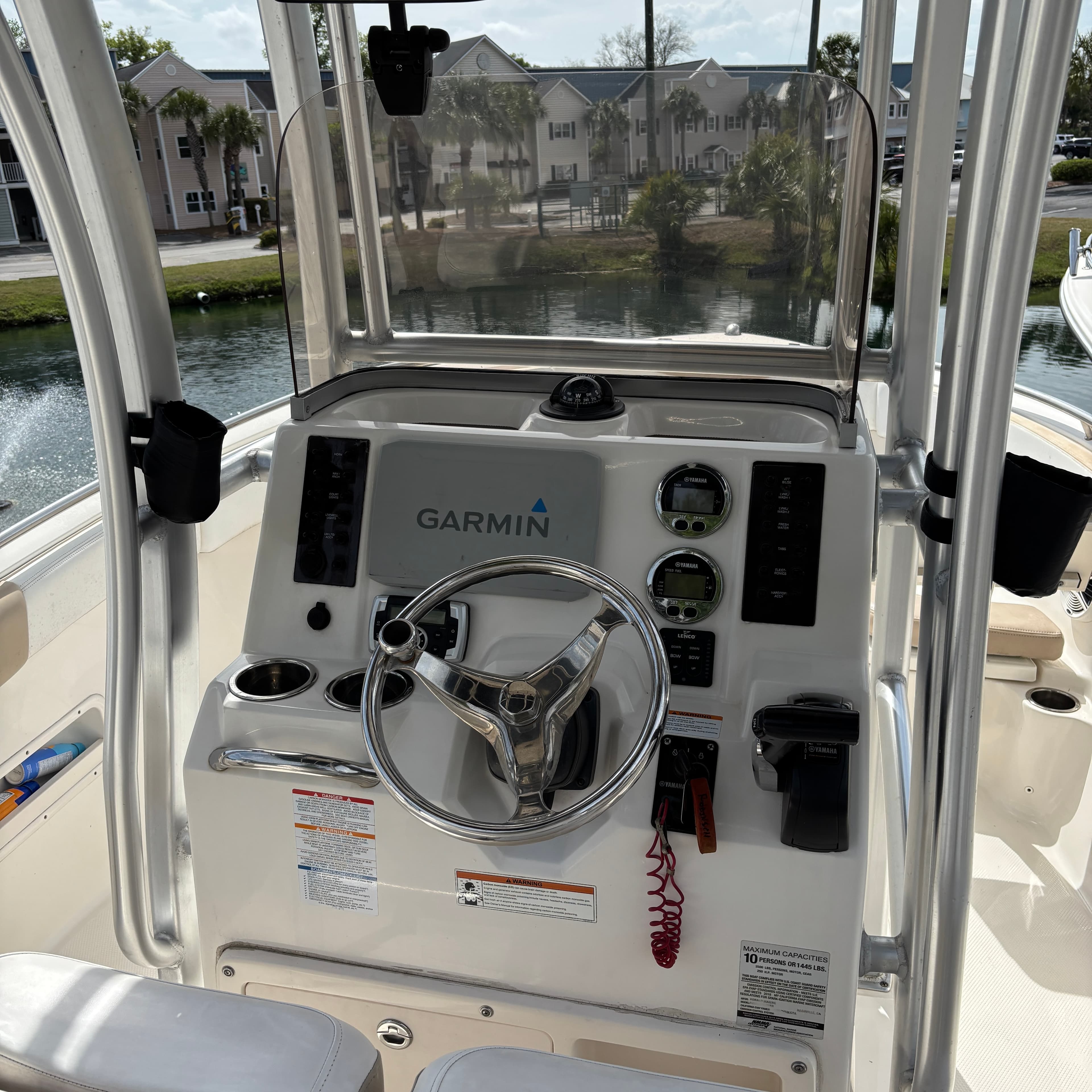 Center console detail