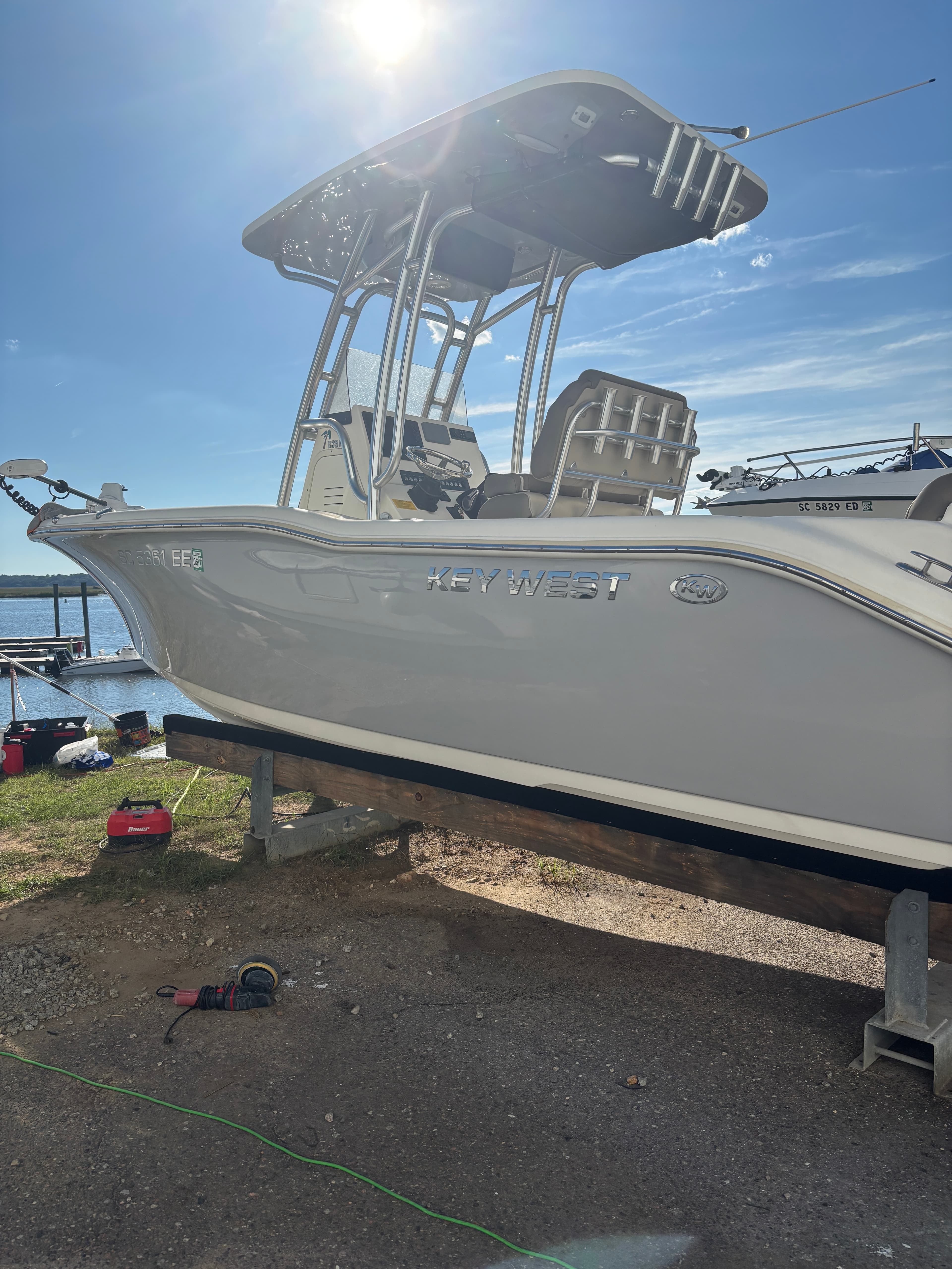 Key West grey hull detail