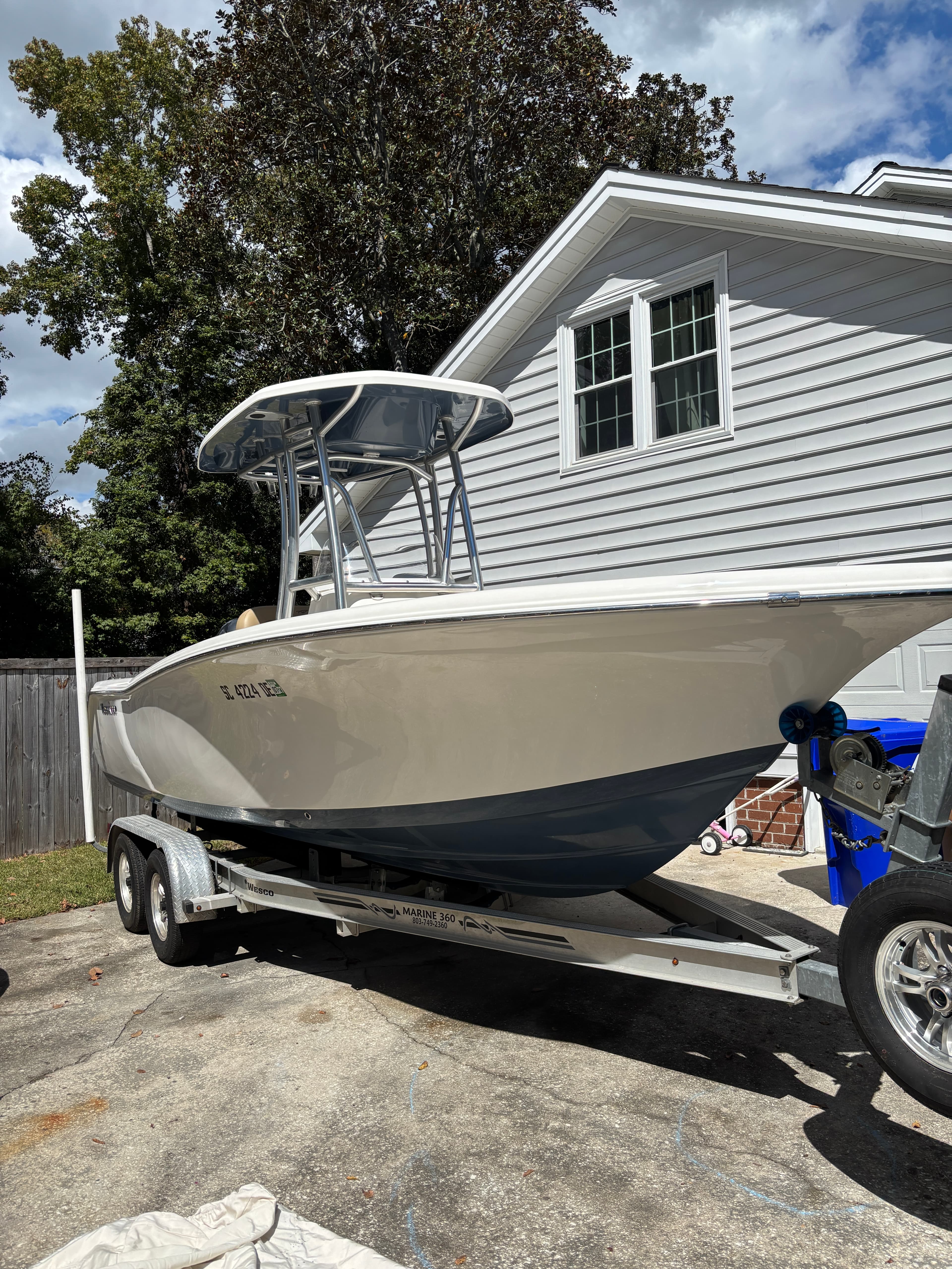 Pioneer white hull restoration