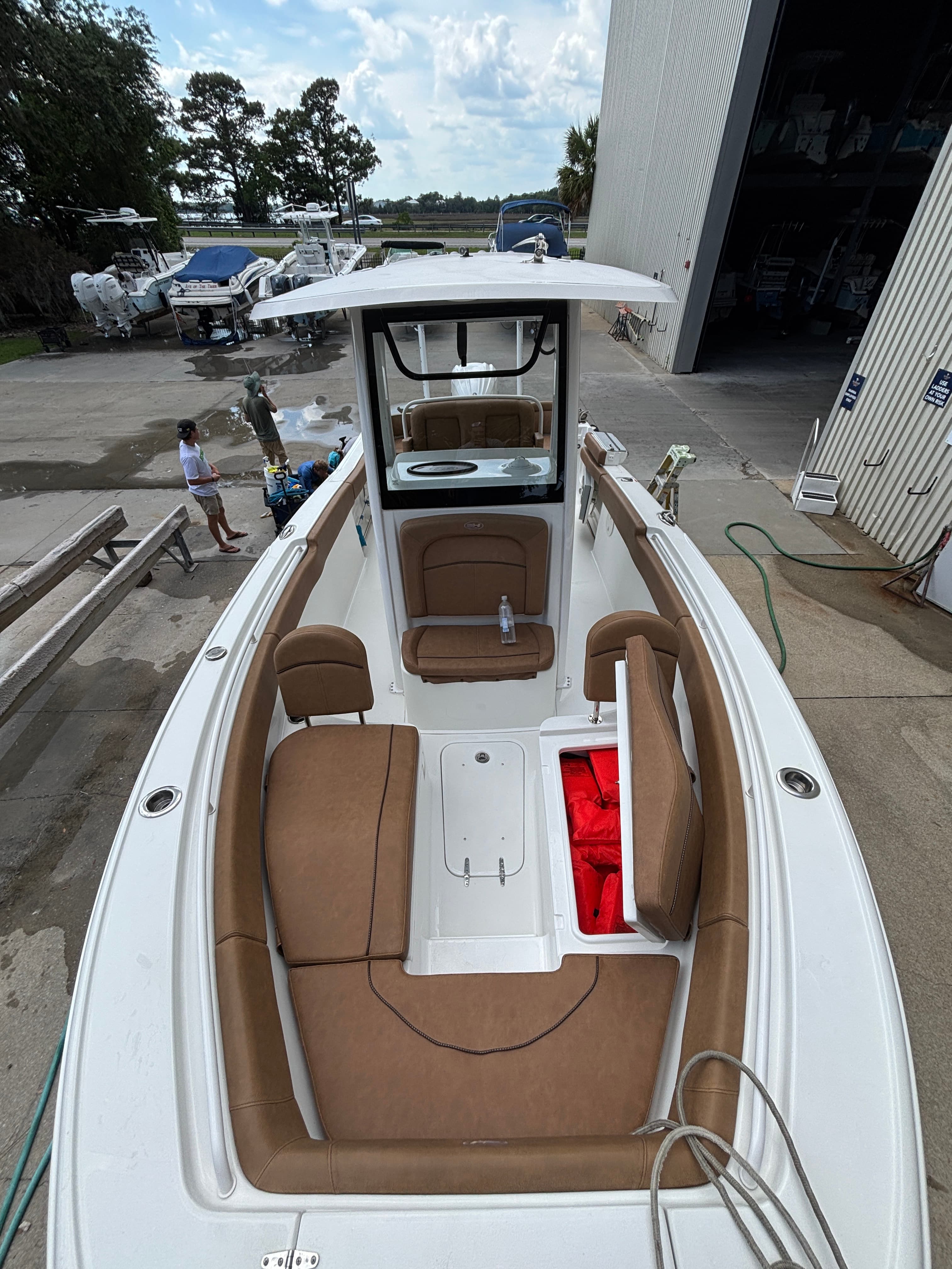 Sea Hunt tan interior detail